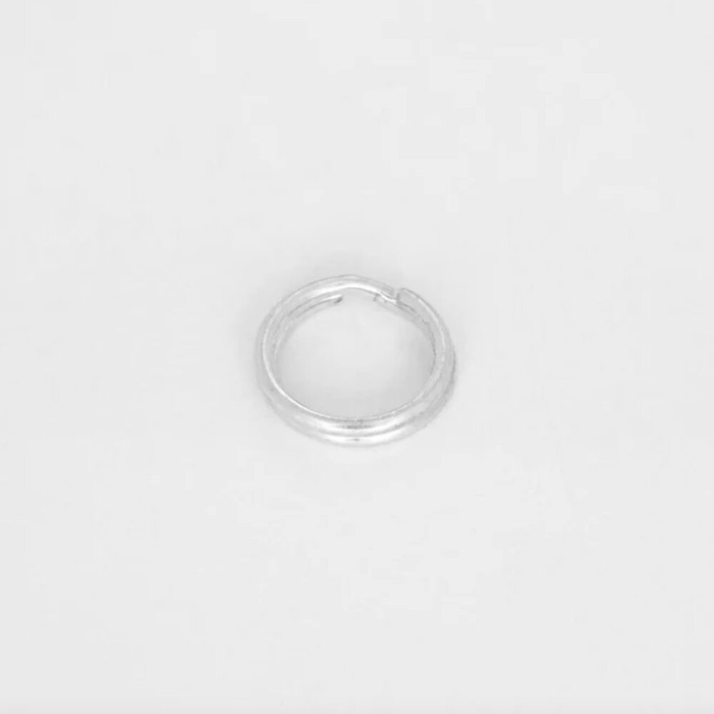 Mini attachment split ring for charms in sterling silver